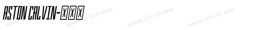 ASTON CALVIN字体转换